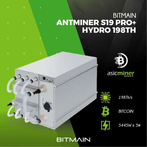 BITMAIN ANTMINER S19 PRO+ HYDRO 198TH