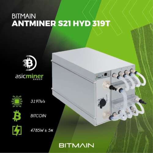 Bitmain Antminer S21 Hyd 319T