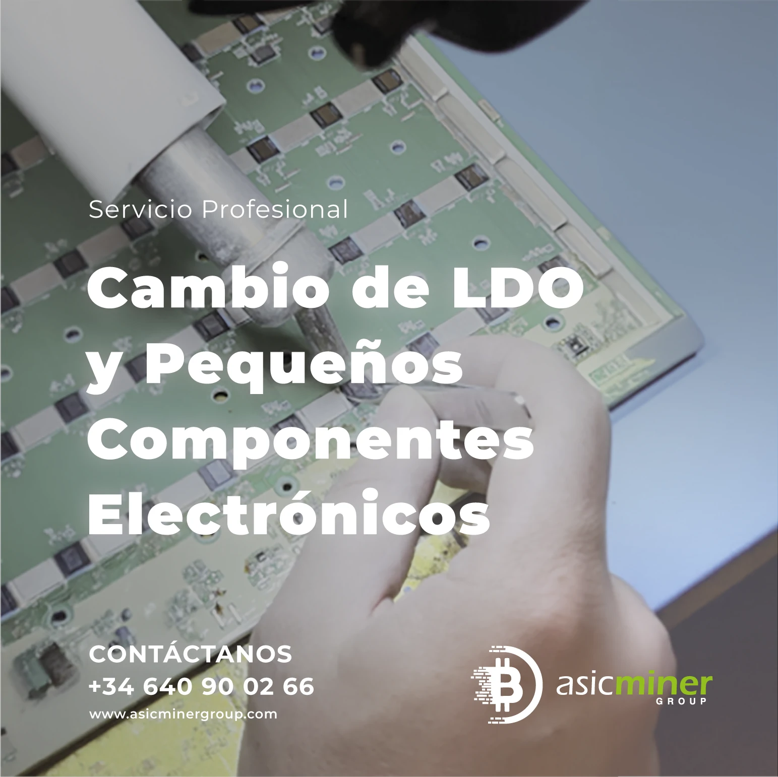 SERVICIO REPARACIONES_Cambio de LDO y Pequeños Componentes Electrónicos