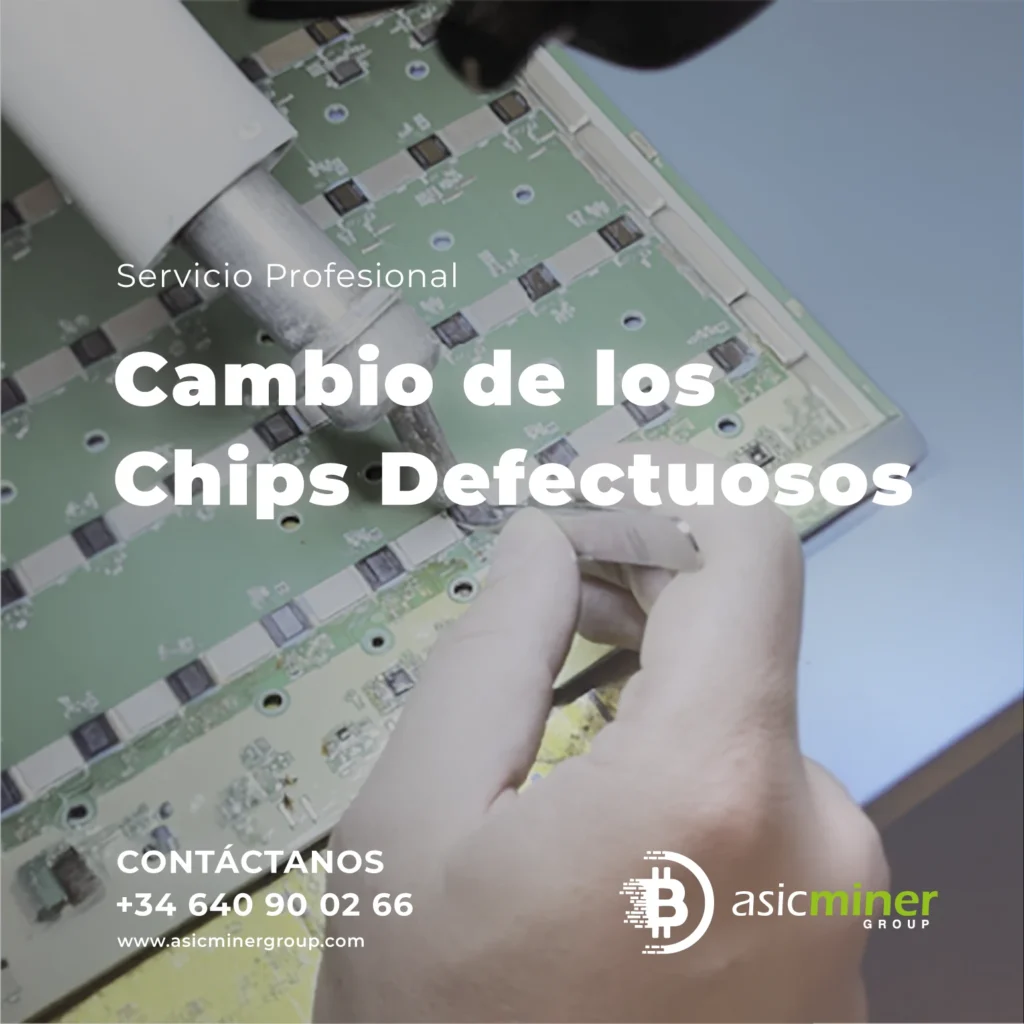 SERVICIO REPARACIONES Cambio de los Chips Defectuosos