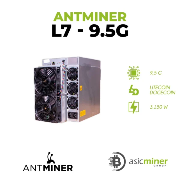 Antminer L7 9.5G - Minero Litecoin